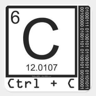 Geek Me! Carbon Copy Square Sticker