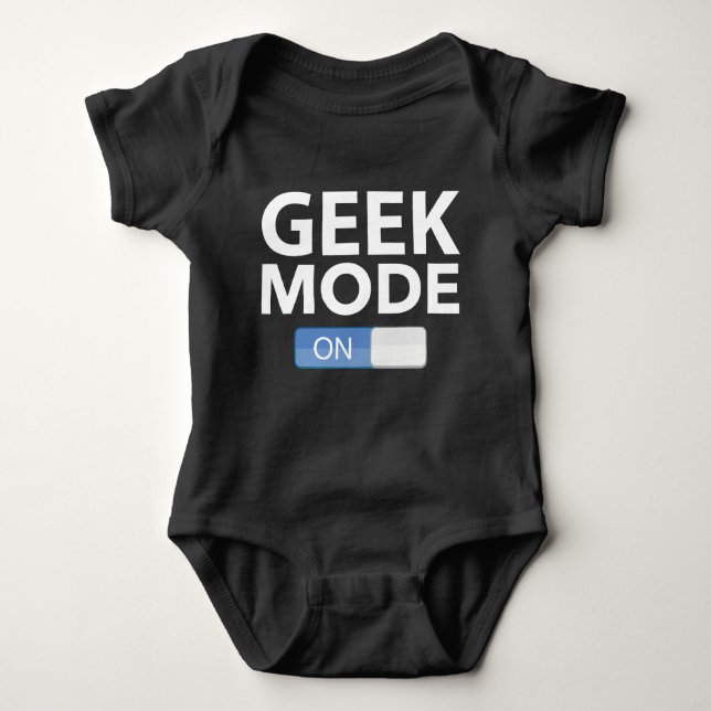Geek Mode On Baby Bodysuit (Front)