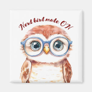 Geek Nerd Bird  Magnet
