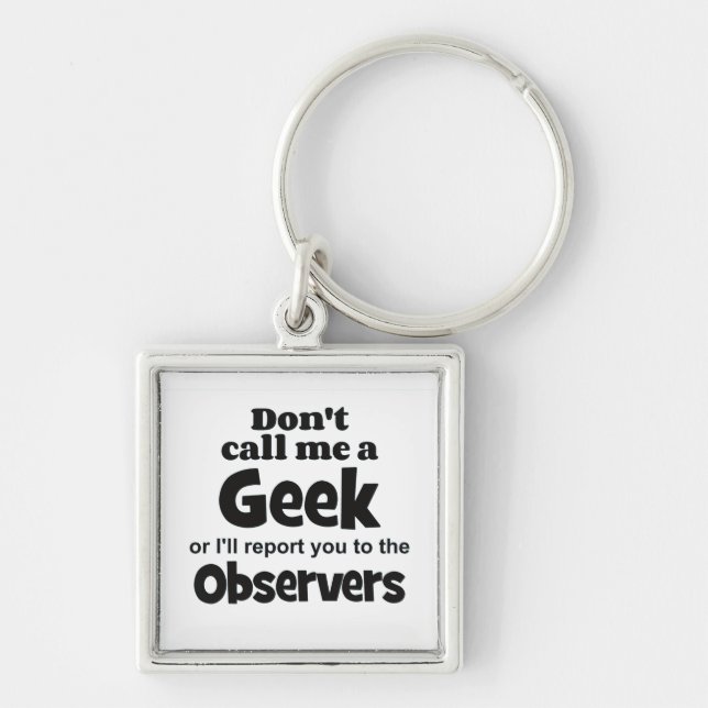 Geek Observers bf Key Ring (Front)