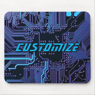 Geek Out Custom PCB Blue Electronic Circuit Board Mouse Pad