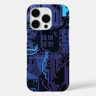 Geek Out Nerd PCB Blue Electronic Circuit Board  iPhone 16 Pro Case
