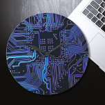 Geek Out Nerd PCB Blue Electronic Circuit Board  Large Clock<br><div class="desc">PCB Circuit Board gifts for geeks or gifts for nerds.  Here's one for the Computer Nerd or Geeks in all of us.  Geek Out your Nerd with this PCB Electronic Circuit Board.  This is a close up picture of a printed circuit board or electronic circuit board.</div>
