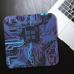 Geek Out Nerd PCB Blue Electronic Circuit Board  Square Sticker<br><div class="desc">PCB Circuit Board gifts for geeks or gifts for nerds.  Here's one for the Computer Nerd or Geeks in all of us.  Geek Out your Nerd with this PCB Electronic Circuit Board.  This is a close up picture of a printed circuit board or electronic circuit board.</div>