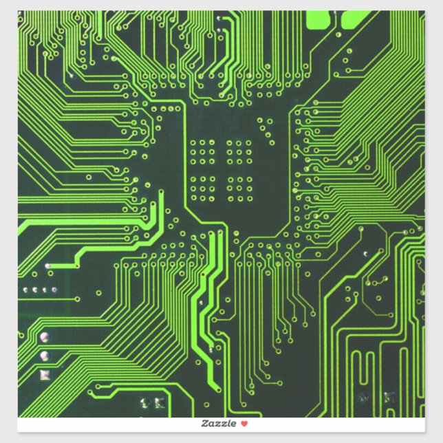 Geek Out Nerd PCB Green Electronic Circuit Board  (Sheet)