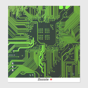 Geek Out Nerd PCB Green Electronic Circuit Board 
