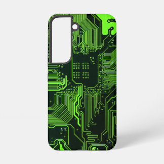 Geek Out Nerd PCB Green Electronic Circuit Board  Samsung Galaxy Case