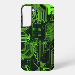 Geek Out Nerd PCB Green Electronic Circuit Board Samsung Galaxy Case
