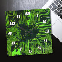 Geek Out Nerd PCB Green Electronic Circuit Board 