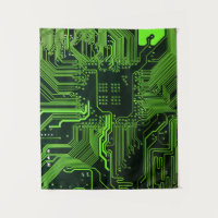Geek Out Nerd PCB Green Electronic Circuit Board 