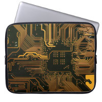 Geek Out Nerd PCB Orange Electronic Circuit Board 