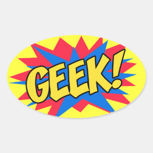 GEEK OVAL STICKER