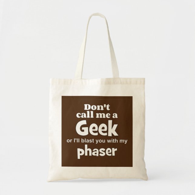 Geek phaser wf tote bag (Front)