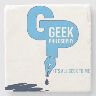 Geek Philosophy Shot Glass Stone Coaster