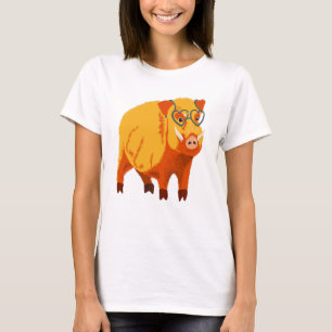 Geek Pig Funny Boar Wild Animal T-Shirt