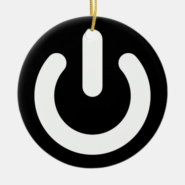 Geek Power Ideology Ceramic Tree Decoration (Front)