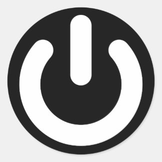 Geek Power Ideology Classic Round Sticker