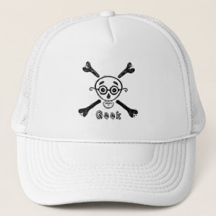 Geek Skull with eyeglasses personalised Trucker Hat