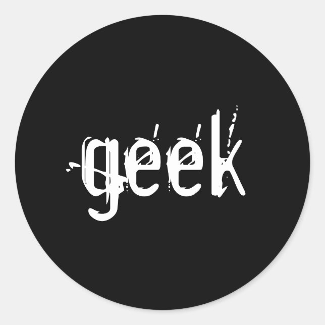 geek sticker (Front)