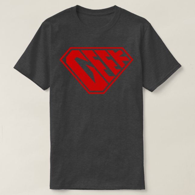 Geek SuperEmpowered Red T-Shirt (Design Front)