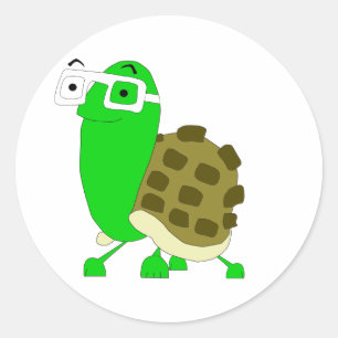 Geek Turtle Sticker