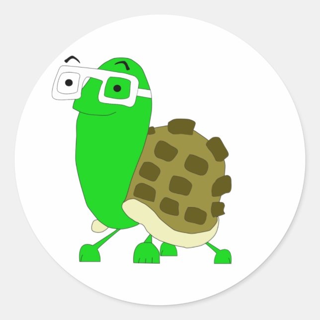 Geek Turtle Sticker (Front)