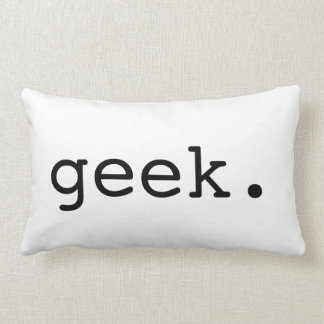 Geek Typography Throw Pillow