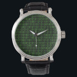 Geek Watch #2 Digital Ones and Zeroes Binary<br><div class="desc">Classic green on black background with ones and zeroes. a "bit" geeky.</div>