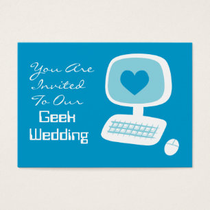 Geek Wedding Invitation Event Cards