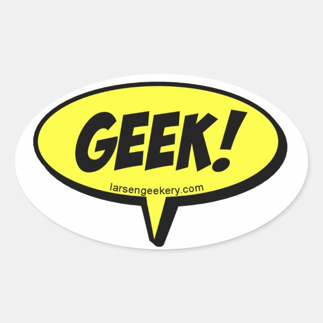 GEEK word balloon Sticker (Front)