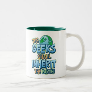 Geeks Inherit Earth Two-Tone Coffee Mug