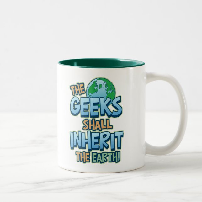 Geeks Inherit Earth Two-Tone Coffee Mug (Right)