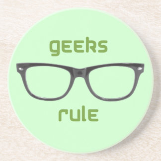 Geeks Rule Eyeglasses Coaster