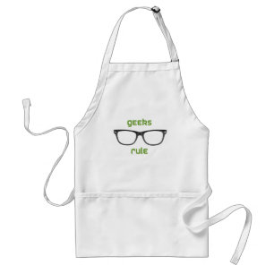 Geeks Rule Eyeglasses Standard Apron