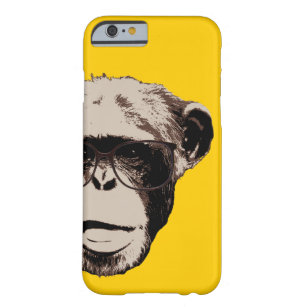 Geeky Chimp in Glasses Yellow iPhone 6 case