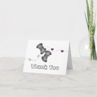 Geeky Gamer Thank You Card (Silver/Purple)