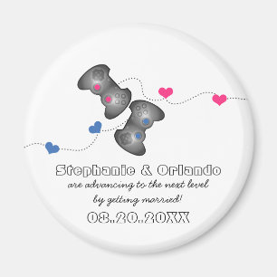 Geeky Gamers Save the Date Magnet