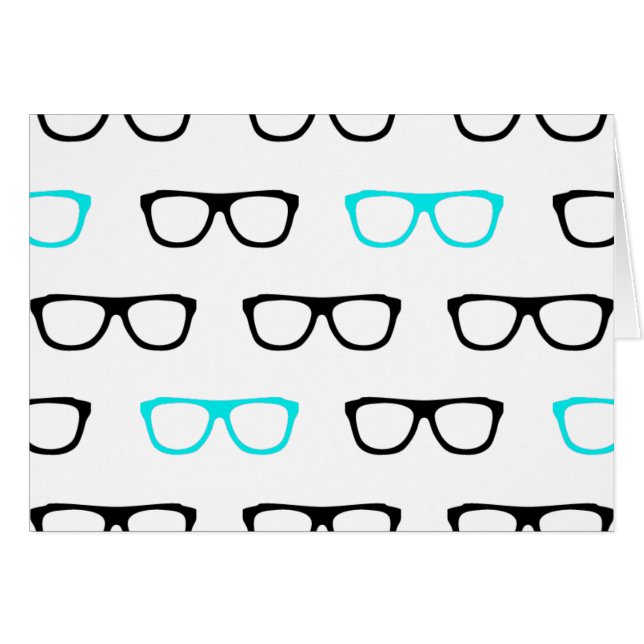 geeky glasses blue geek (Front Horizontal)