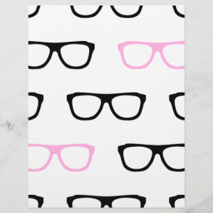 geeky glasses pink geek