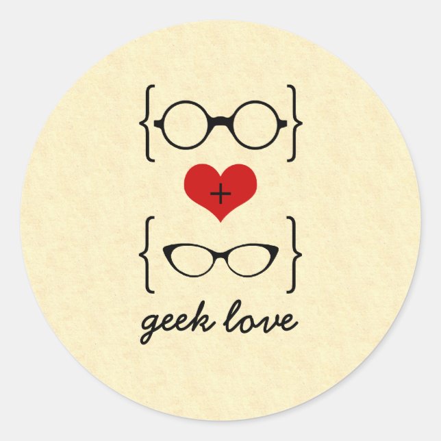 Geeky Glasses Stickers (Front)
