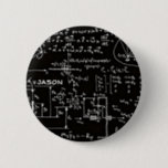 Geeky Math Mathematics Personalised 6 Cm Round Badge<br><div class="desc">Mathematics  / Math / Math Teacher Gift / Math Student Gift / Geek gift / Black Men's Personalised Name Initial Monogram Button. To change the text,  use the personalise option. For more extensive text changes such as changes to the font,  font colour,  or text layout,  choose the customise option.</div>