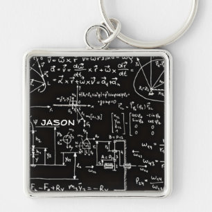 Geeky Math Mathematics Personalised Key Ring