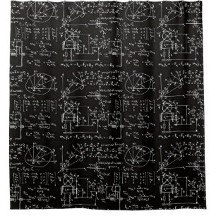 Geeky Math Mathematics Shower Curtain