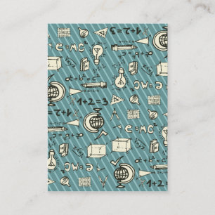 Geeky on Blue Business Card