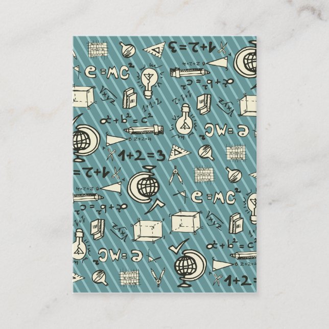 Geeky on Blue Business Card (Front)