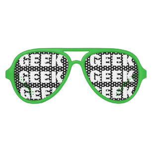 Geeky party shades Funny sunglasses for nerds