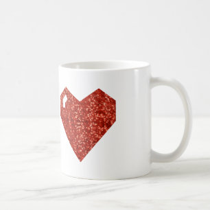 geeky valentines day heart coffee mug