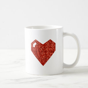 geeky valentines day heart coffee mug