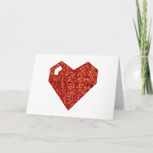 geeky valentines day heart holiday card