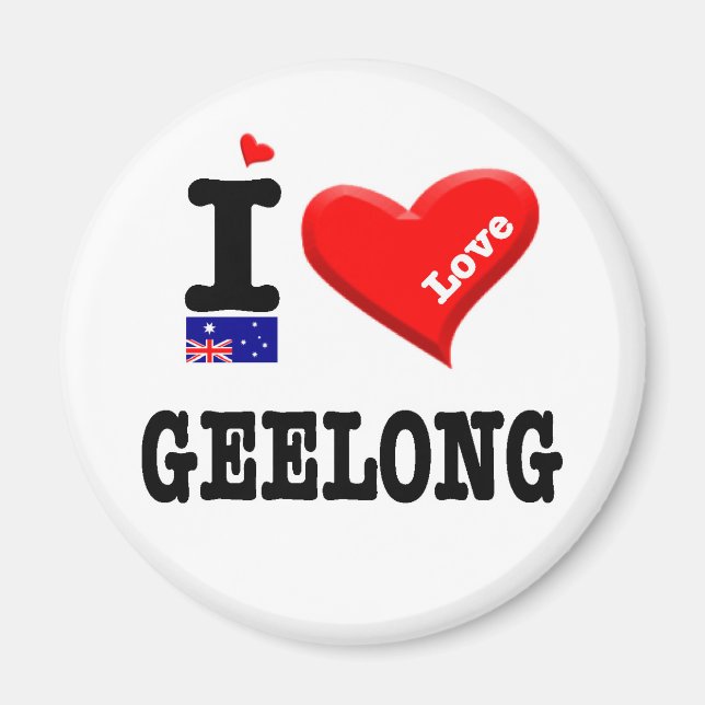 GEELONG - I Love Magnet (Front)